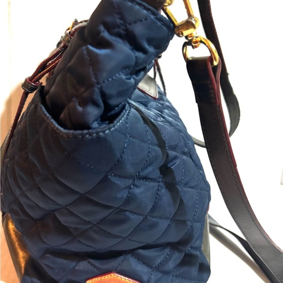 MZ Wallace navy blue nlyon satchel handbag - Picture 6 of 14